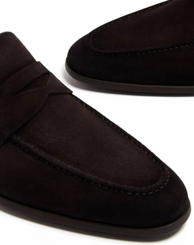 Magnanni Diezma suede penny loafers Brown