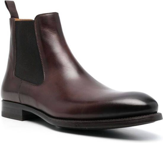 Magnanni elasticated-panel Chelsea boots Brown