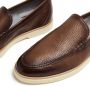 Magnanni grained-texture leather loafers Brown - Thumbnail 1