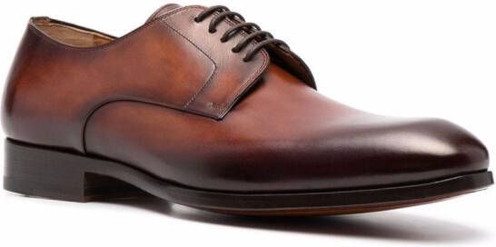 Magnanni leather derby shoes Brown