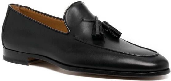 Magnanni leather tassel-detail loafers Black