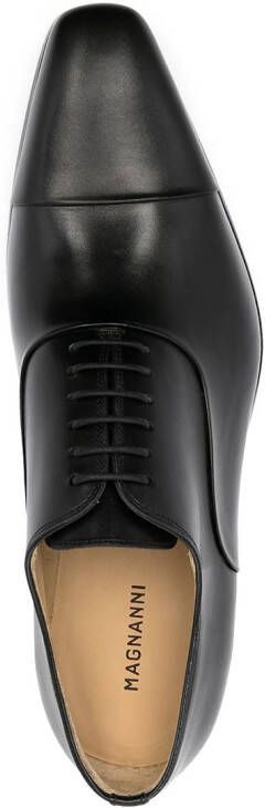 Magnanni Negro leather Oxford shoes Black