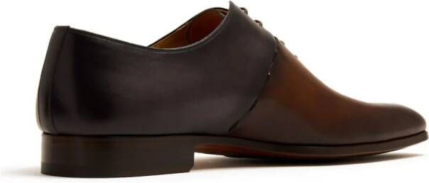 Magnanni panelled gradient effect oxford shoes Brown
