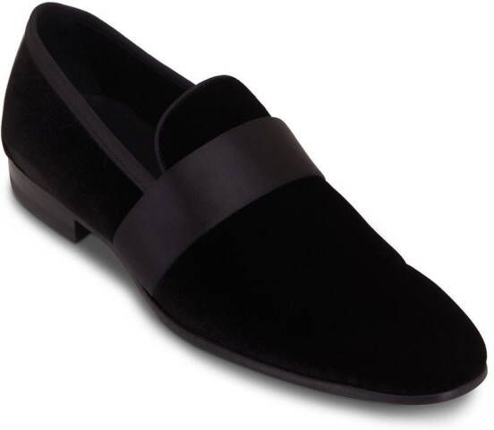 Magnanni velvet 20mm loafers Black