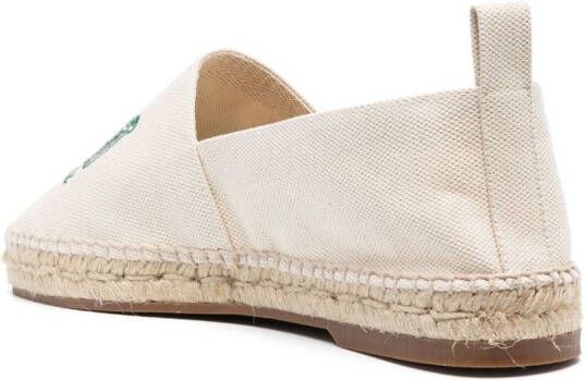 Maison Kitsuné embroidered-logo espadrilles Neutrals