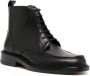 Maison Kitsuné lace-up leather boots Black - Thumbnail 2