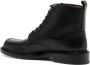 Maison Kitsuné lace-up leather boots Black - Thumbnail 3