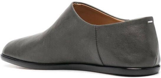 Maison Margiela Tabi leather babouche shoes Grey