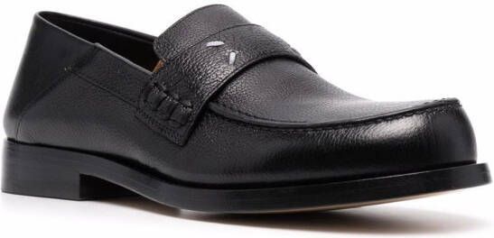 Maison Margiela 4-stitch leather loafers Black