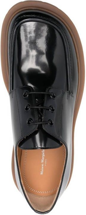 Maison Margiela Ivy patent-leather Derby shoes Black