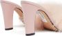 Maison Margiela Feather 90mm satin mules Pink - Thumbnail 3