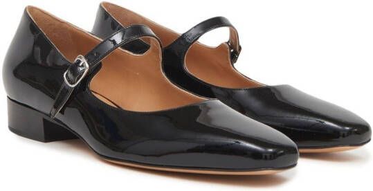 Maison Margiela Barbs leather Mary Jane shoes Black