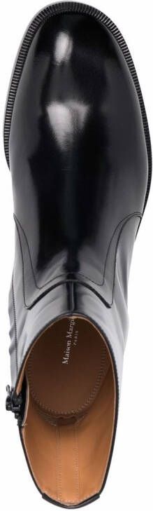 Maison Margiela brushed leather boots Black