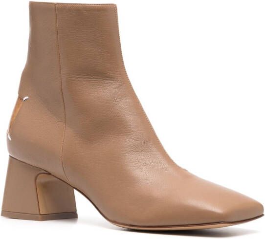 Maison Margiela Décortiqué 60mm four-stitch boots Brown
