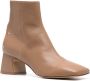 Maison Margiela Décortiqué 60mm four-stitch boots Brown - Thumbnail 2