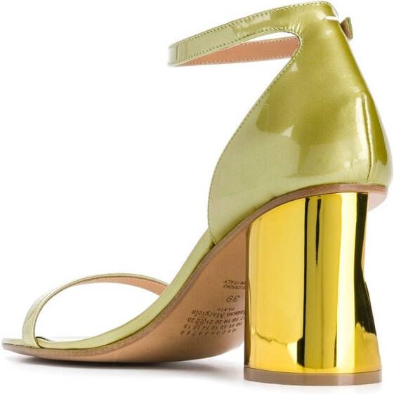 Maison Margiela bent heeled sandals Gold