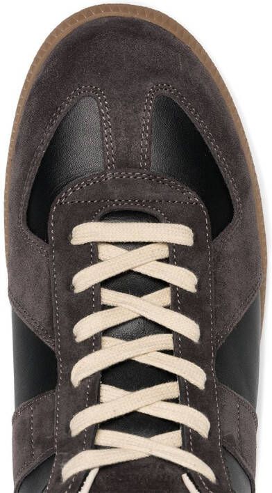 Maison Margiela Replica low-top leather sneakers Brown