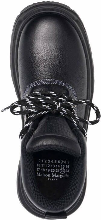 Maison Margiela lace-up leather boots Black