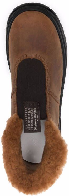 Maison Margiela chunky-sole ankle boots Brown