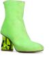 Maison Margiela crushed heel ankle boots Green - Thumbnail 2