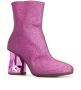 Maison Margiela crushed heel glitter ankle boots Pink - Thumbnail 2