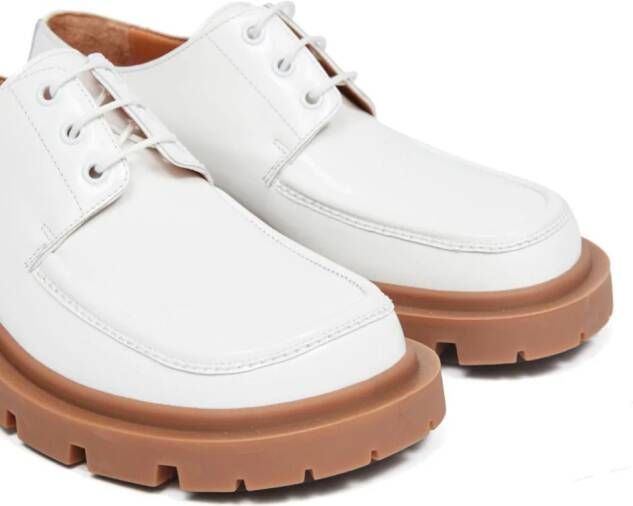 Maison Margiela Ivy leather Derby shoes White