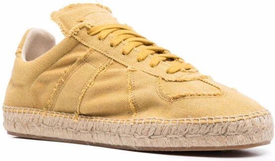 Maison Margiela jute espadrille-sole sneakers Yellow