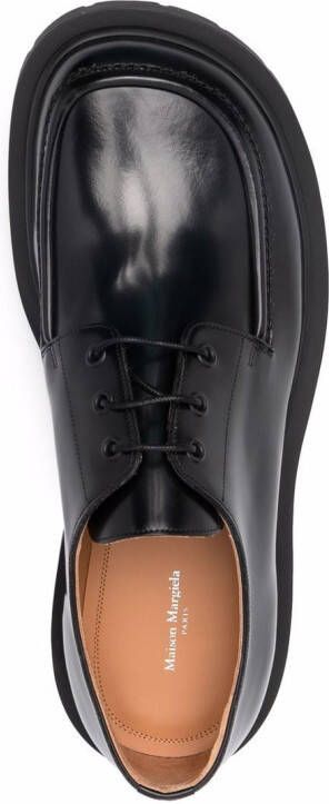 Maison Margiela lace-up leather Derby shoes Black