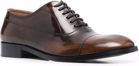 Maison Margiela waxed leather Oxford shoes Brown