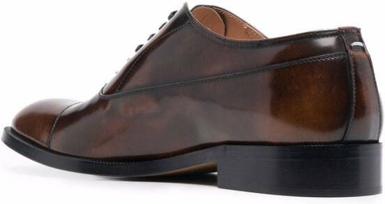 Maison Margiela waxed leather Oxford shoes Brown