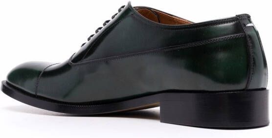 Maison Margiela waxed leather Oxford shoes Green