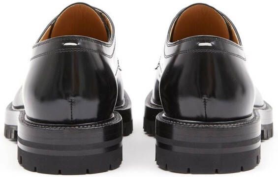 Maison Margiela Tabi leather Derby shoes Black