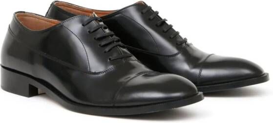 Maison Margiela waxed leather Oxford shoes Black