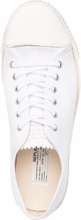 Maison Margiela numbers-motif low-top sneakers White