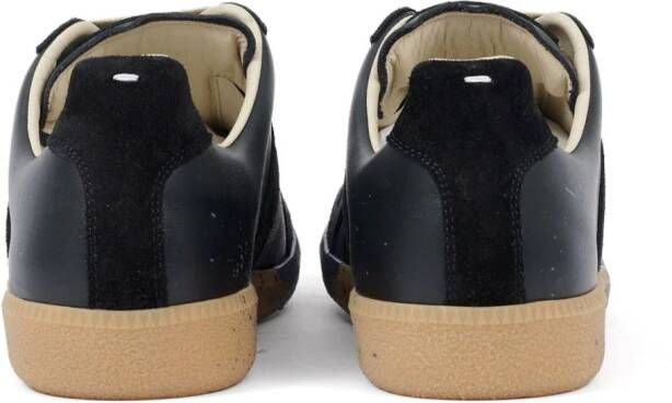 Maison Margiela Paint Replica leather sneakers Black
