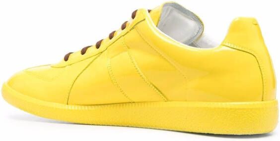 Maison Margiela Replica high-shine sneakers Yellow