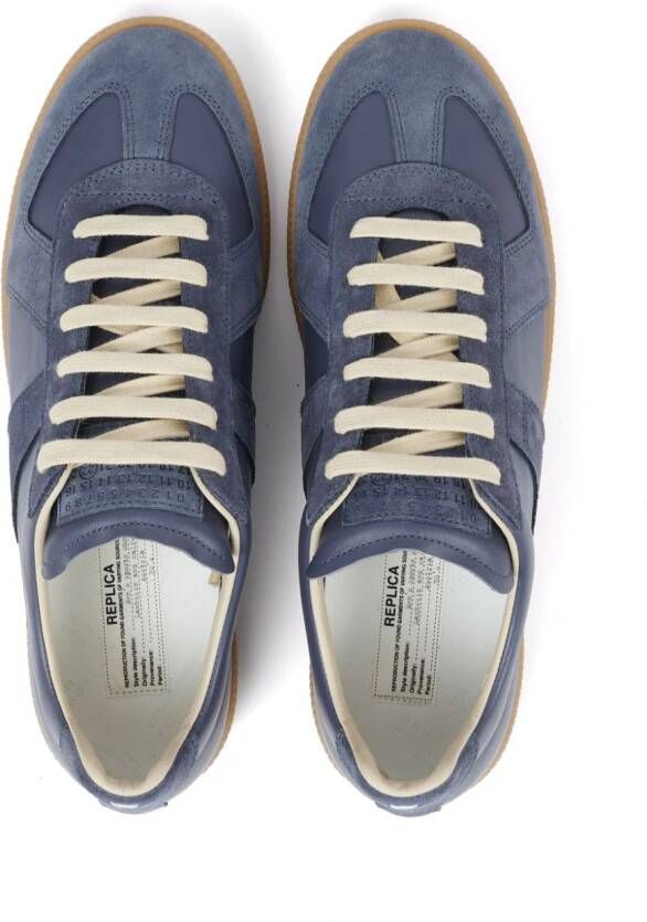 Maison Margiela Replica leather sneakers Blue