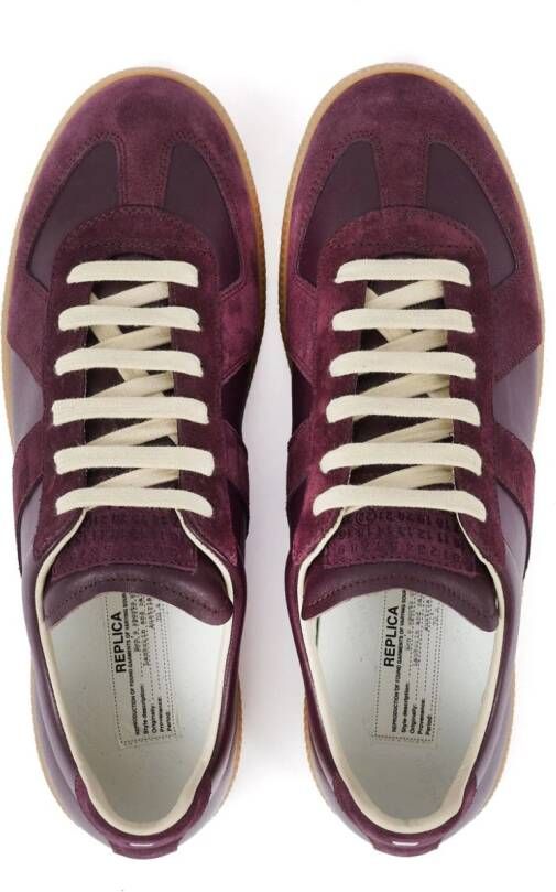 Maison Margiela Replica leather sneakers Red
