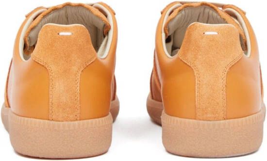 Maison Margiela Replica low-top leather sneakers Orange