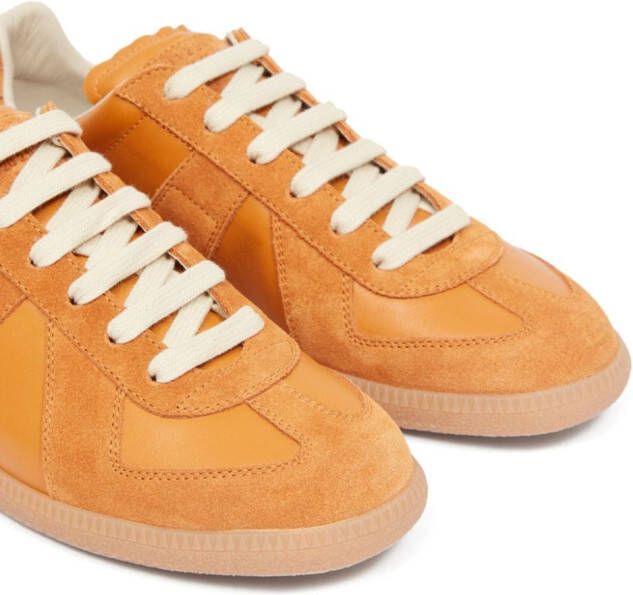 Maison Margiela Replica low-top leather sneakers Orange