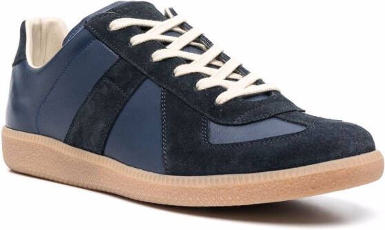 Maison Margiela Replica low-top leather sneakers Blue