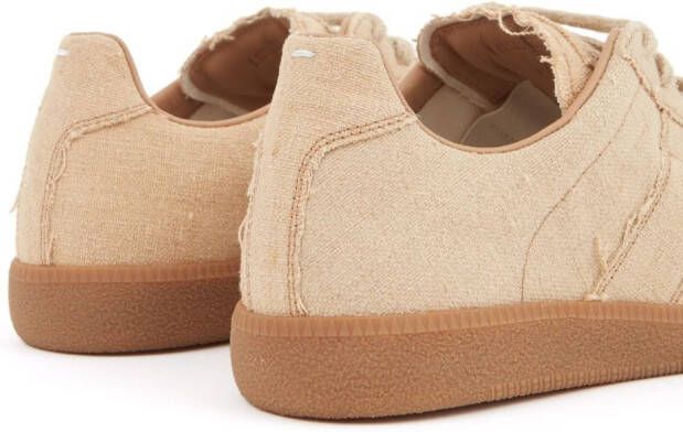 Maison Margiela Replica low-top leather sneakers Neutrals