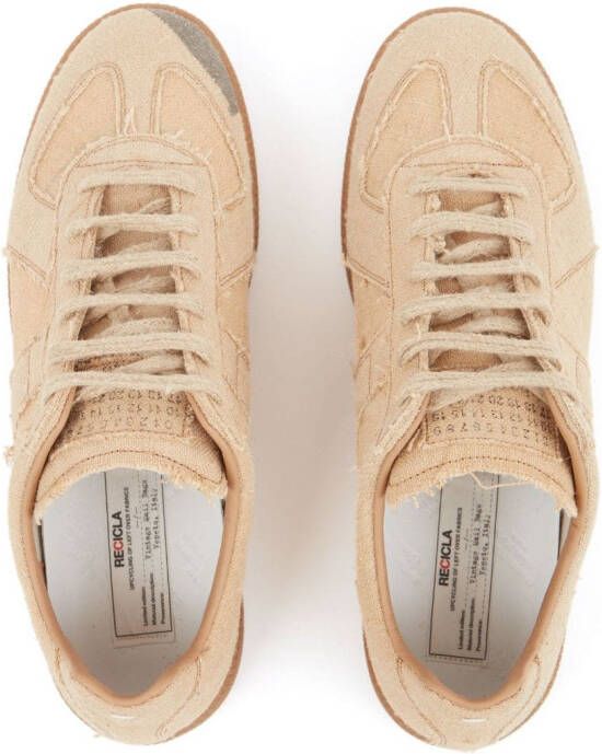 Maison Margiela Replica low-top leather sneakers Neutrals