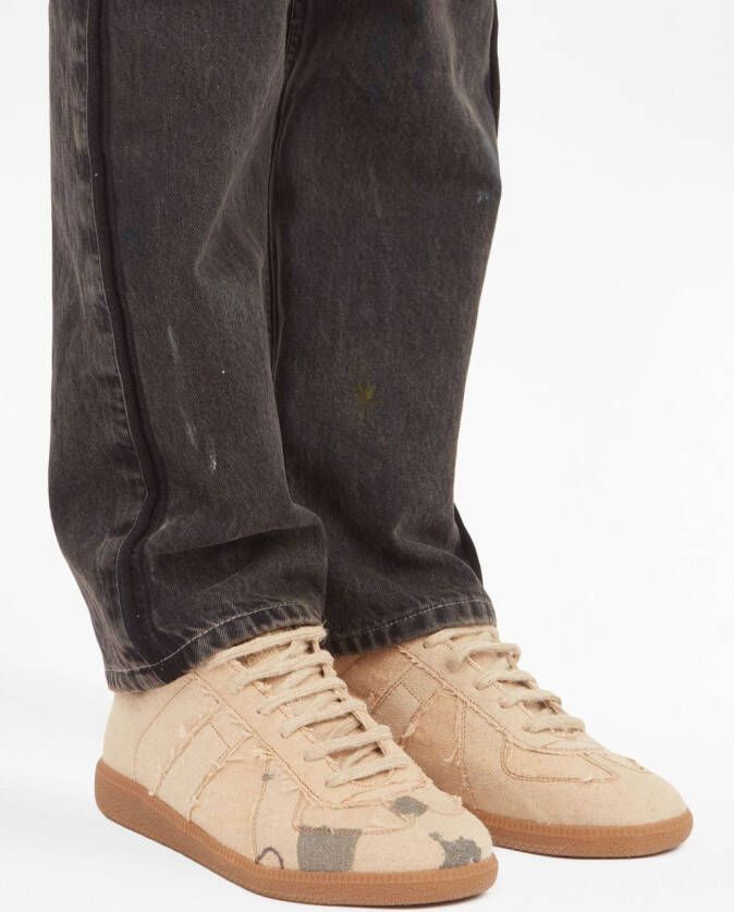 Maison Margiela Replica low-top leather sneakers Neutrals