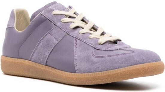 Maison Margiela Replica low-top leather sneakers Purple