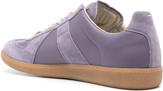 Maison Margiela Replica low-top leather sneakers Purple