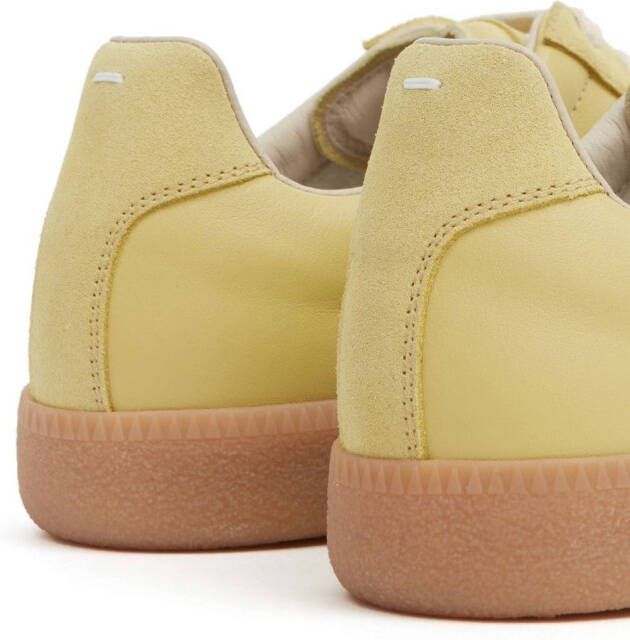 Maison Margiela Replica low-top leather sneakers Yellow
