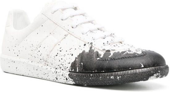 Maison Margiela Replica Paint-Splatter low-top sneakers White