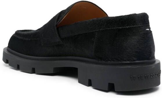 Maison Margiela ridged-sole detail loafers Black