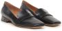 Maison Margiela square-toe leather moccasin loafers Black - Thumbnail 2
